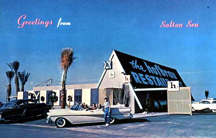 Salton Sea Area - Old Postcard